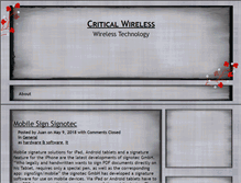 Tablet Screenshot of criticalwireless.com